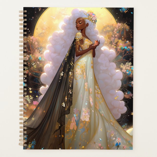 Naturegoddess African American Fantasy Art Planer (Vorderseite)
