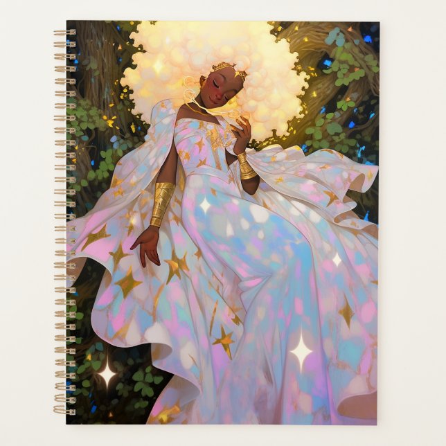 Naturegoddess African American Fantasy Art Planer (Vorderseite)