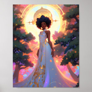 Naturegoddess African American Fantasy Art Poster