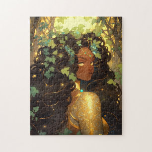 Naturegoddess African American Fantasy Art Puzzle
