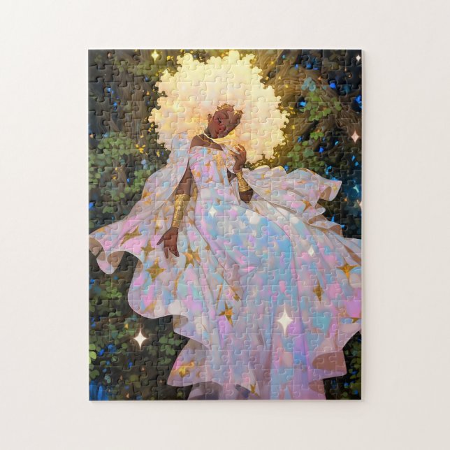 Naturegoddess African American Fantasy Art Puzzle (Vertikal)