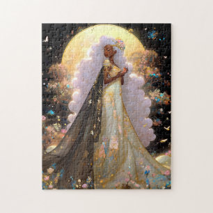 Naturegoddess African American Fantasy Art Puzzle