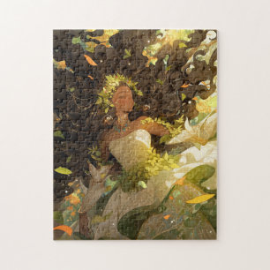 Naturegoddess African American Fantasy Art Puzzle