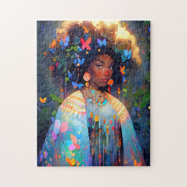 Naturegoddess African American Fantasy Art Puzzle (Vertikal)