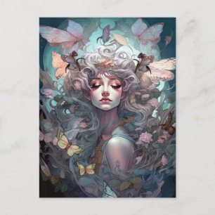 Naturegoddess Surreal Fantasy Art Postkarte
