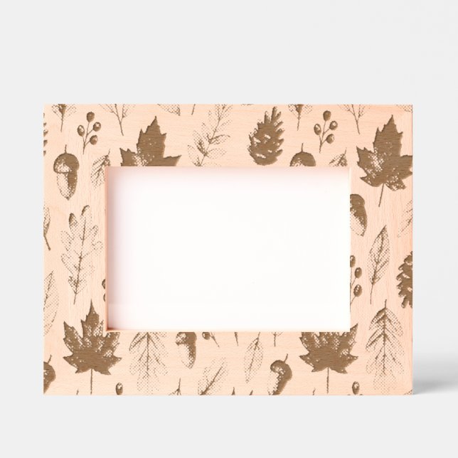 Natureherbstmuster Geätzte Rahmen (Vorderseite)