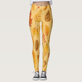 Natureherbstmuster Leggings