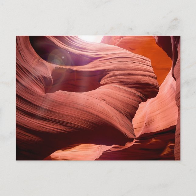 Natureinrichtungen Antelope Canyon Sun Flüchtige B Postkarte (Vorderseite)