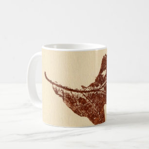 Natureleaf Printbug kaut Winterweiße Eiche Kaffeetasse