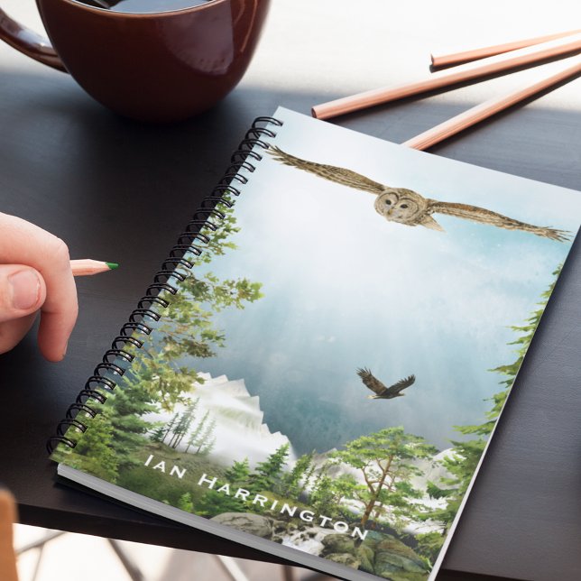 Naturelüberwurfschüssel Monogramm Name Berglandsch Notizblock (Von Creator hochgeladen)