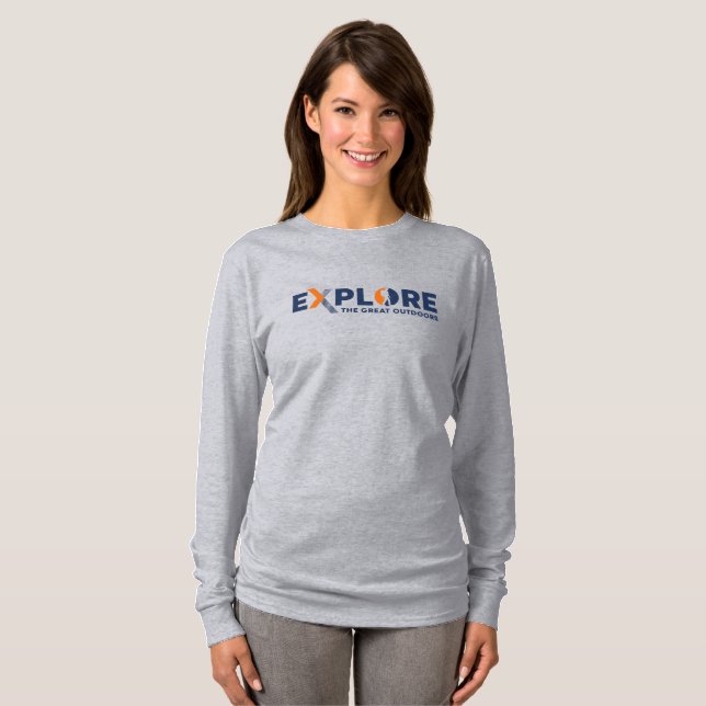 Naturerforschung | Frauen Langschläfchen T-Shirt (Vorne ganz)