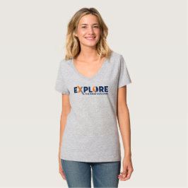 Naturerforschung | Frauen V-Neck T-Shirt