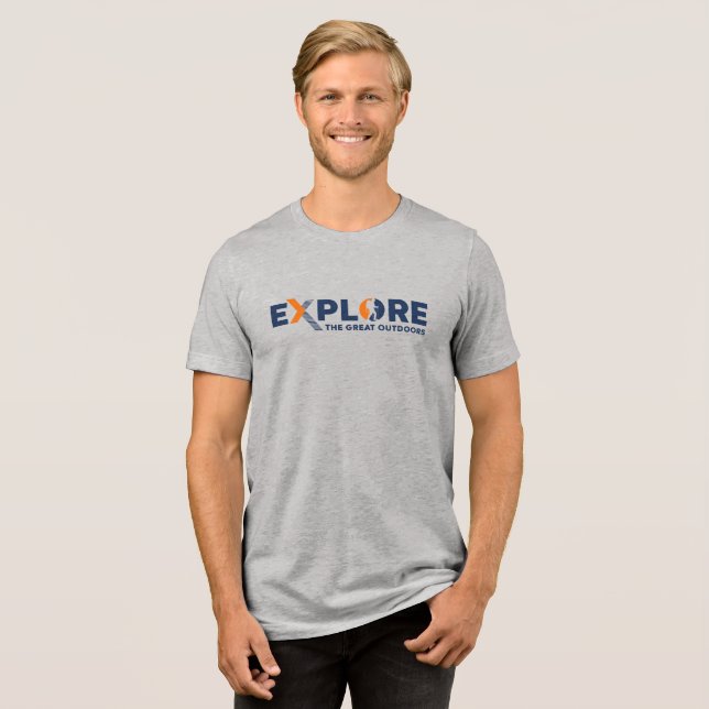 Naturerforschung | Herren Tri-Blend Shirt (Vorderseite voll)