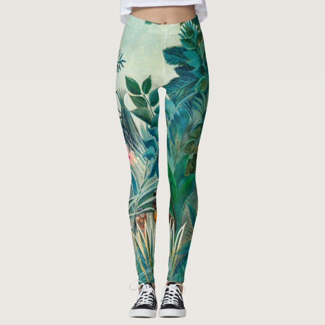 Naturerlebnis in tropischem Dschungel Leggings (Vorderseite)