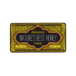 Natures Best Honey Jar Personalisiert Adressaufkleber