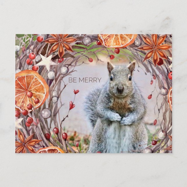 Nature's Bounty Christmas Postcard Postkarte (Vorderseite)