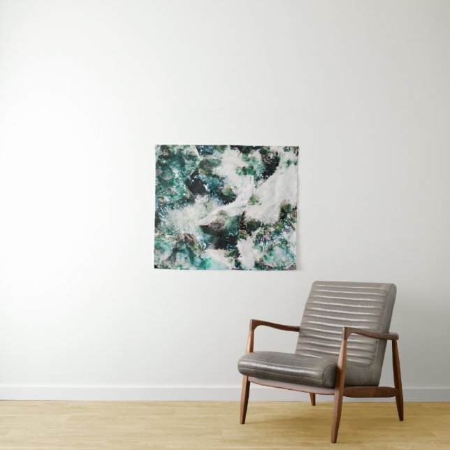 Natures Crystal Duet Wandteppich (Beispiel (Horizontal))