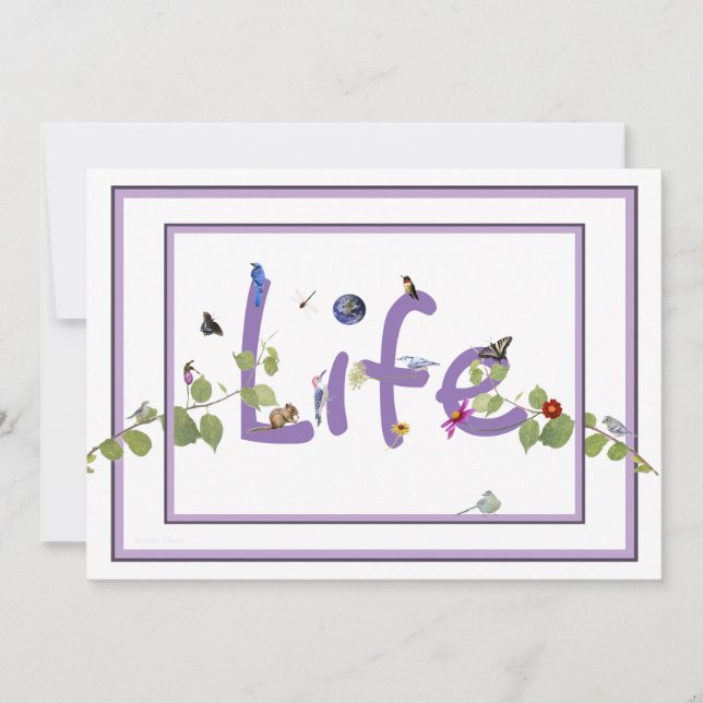 Nature's Delight-Baby Dusche: Einladung (Vorderseite)