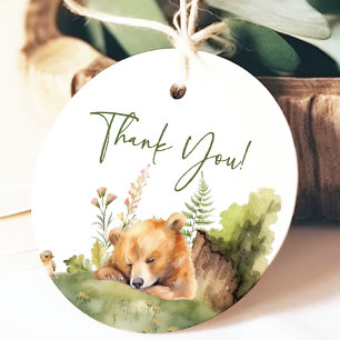 Nature's Delight Bear Baby Shower Gefallen Geschen Geschenkanhänger