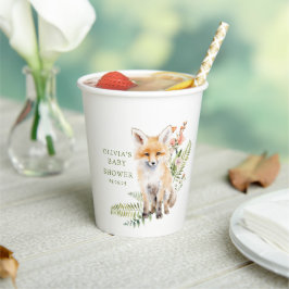 Nature's Delight Fox Babydusche Pappbecher