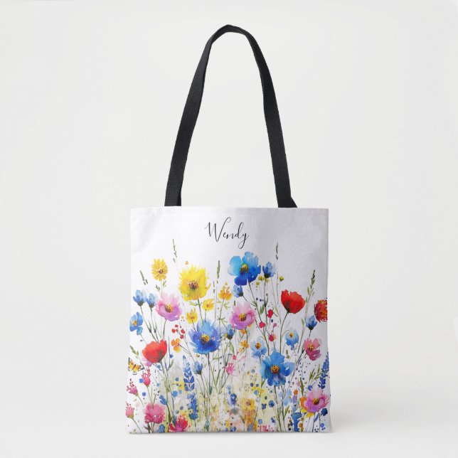 Nature's Garden Personalisiert Tote Bag (Vorderseite)