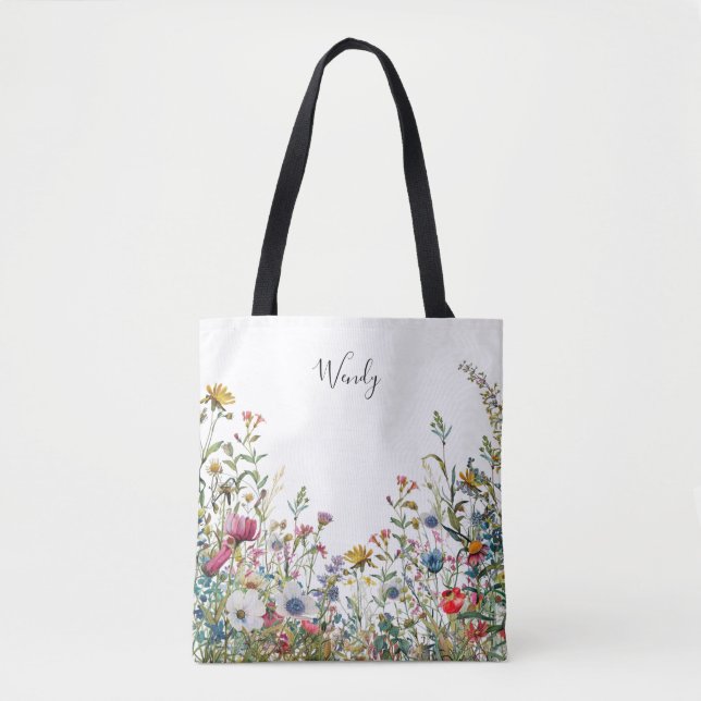 Nature's Garden Personalisiert Tote Bag (Vorderseite)