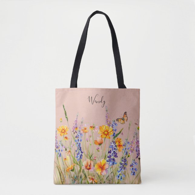 Nature's Garden Personalisiert Tote Bag (Vorderseite)