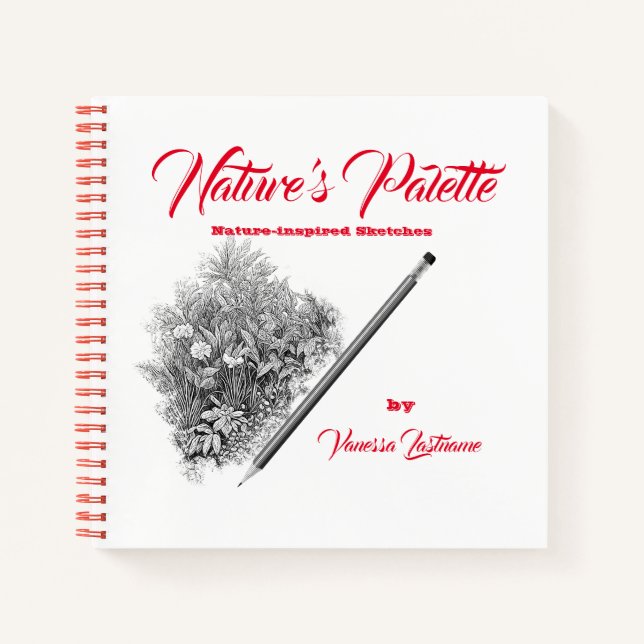 Nature's Palette Nature Journal Sketchbook Notizbuch (Vorderseite)