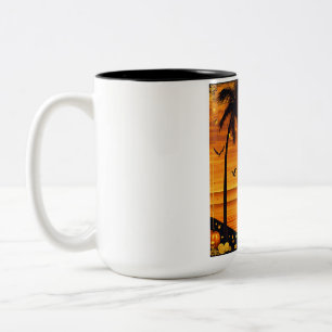 Nature's Serenity Canvas Print - ruhige Landschaft Zweifarbige Tasse