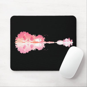 Nature's Song: Forest Landscape Gitarre Art Mousepad