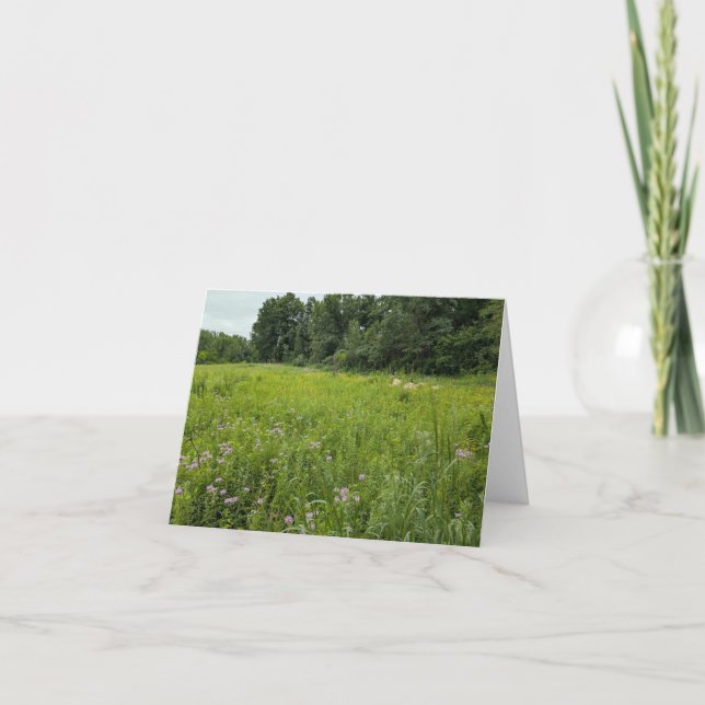 Nature's Touch - Blank Greeting & Dankeschön Card Karte (Vorderseite)