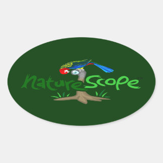 Naturescope Rosella Mascot 'Chip' Logo-Aufkleber ( Ovaler Aufkleber
