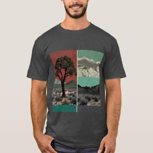 Naturethematischer T - Shirt für Vintage Collage