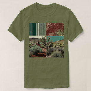 Naturethematischer T - Shirt für Vintage Collage