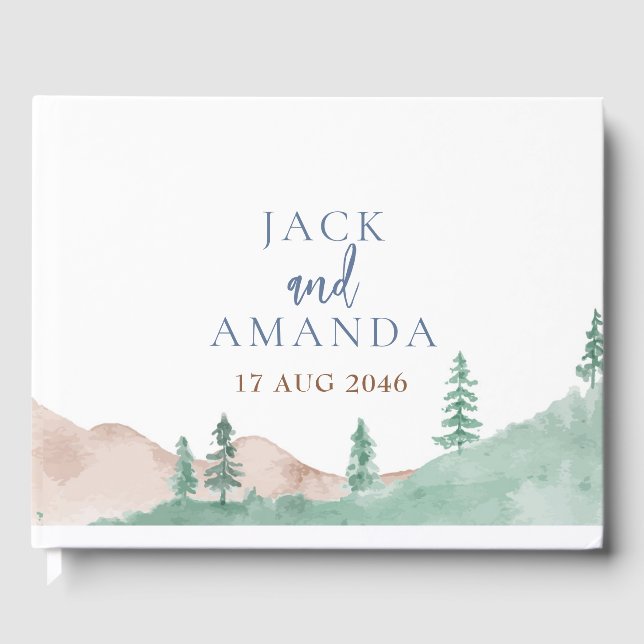 Naturewald Hochzeit Gästebuch (Vorderseite)