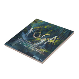 Naturewald YOGA Versteckte Text Reiki Master Quote Fliese