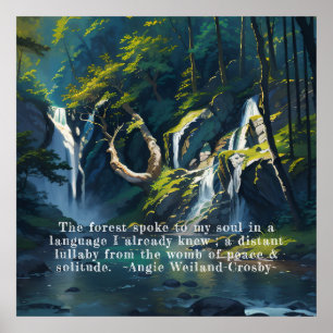 Naturewald YOGA Versteckte Text Reiki Master Quote Poster