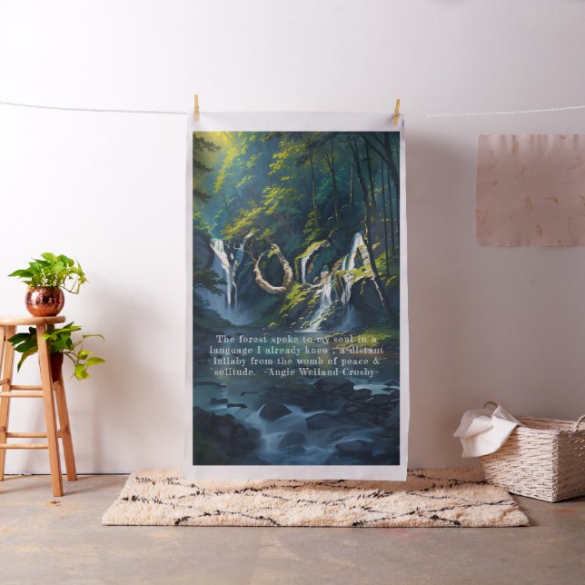 Naturewald YOGA Versteckte Text Reiki Master Quote Stoff (Beispiel)