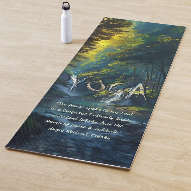 Naturewald YOGA Versteckte Text Reiki Master Quote Yogamatte (Beispiel)