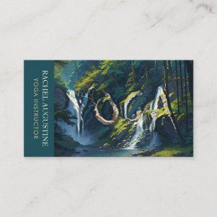Naturewald YOGA Versteckter Text Meditation Lehrer Visitenkarte