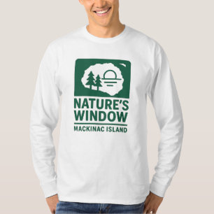 Naturfenster   Mackinac Island Außenbereich Landsc T-Shirt