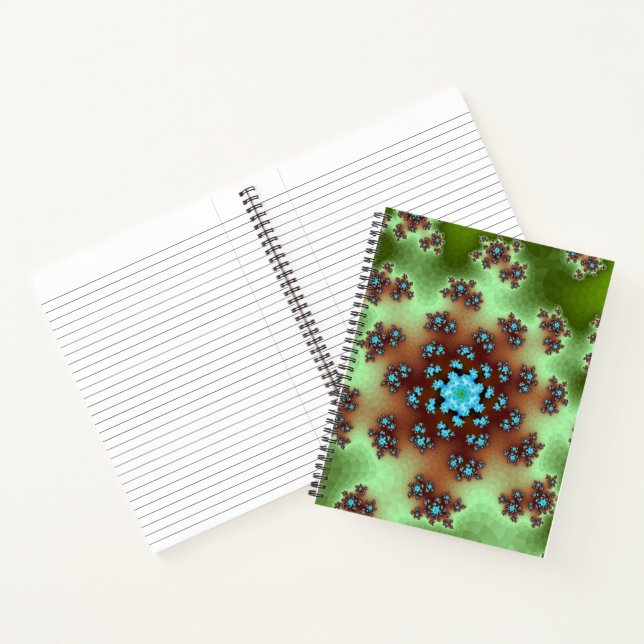 Naturflorale Sprinklen Notizbuch (Innenseite)