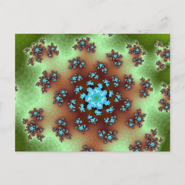 Naturflorale Sprinklen Postkarte (Vorderseite)