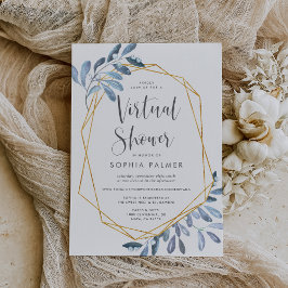 Naturfolien | Virtual Bridal oder Baby-Dusche Einladung