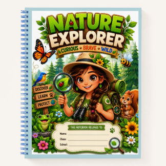 Naturforscher-Kinder-Freiluft-Abenteuer-Notizbuch Notizbuch