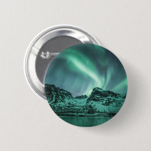 Naturfoto von Nordlichtern Button