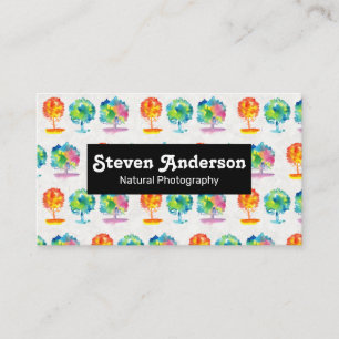 Naturfotografie   Aquarellbaum Visitenkarte