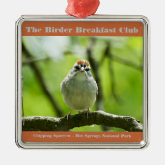 Naturfotografie Chipping Sperling Vogelliebhaber Ornament Aus Metall