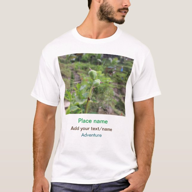 Naturfotografie Pflanze Beachvolleyball Name T-Shirt (Vorderseite)