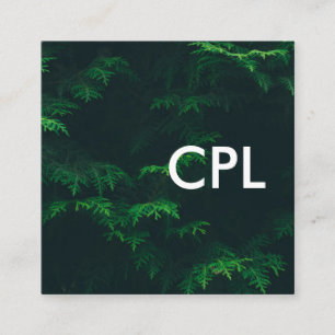 Naturfotografie Quadratische Visitenkarte